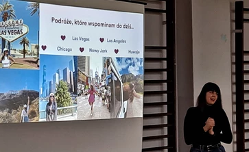 Prowadząca prelekcję